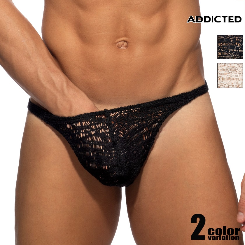 ���T�Хå� ADDICTED/���ǥ����ƥ��å� SPIDER NET THONG ������� ��å��� Ʃ�� �������� T�Хå�