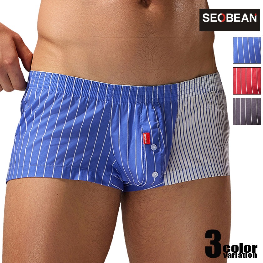 ��󥺥ȥ�󥯥� SEOBEAN/���ӥ� Dual Stripe Fit Trunks 250508 ���ȥ饤�� �Х����顼 �ļ� �������塡��󥺡��ѥ�ġ��������� Ω��˥��