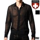 AndrewChristian/����ɥ�塼���ꥹ����� Naked Truth Capsule See-Through Midnight Shirt T����� Ĺµ ��� �ե��å���� �ȥåץ� �������롼 �ɥå���