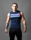 AndrewChristian/����ɥ�塼���ꥹ����� Knit Stripe Sleeveless µ�ʤ� �ȥåץ� ���꡼�֥쥹 �ܡ����� ��� ���롼�ͥå�