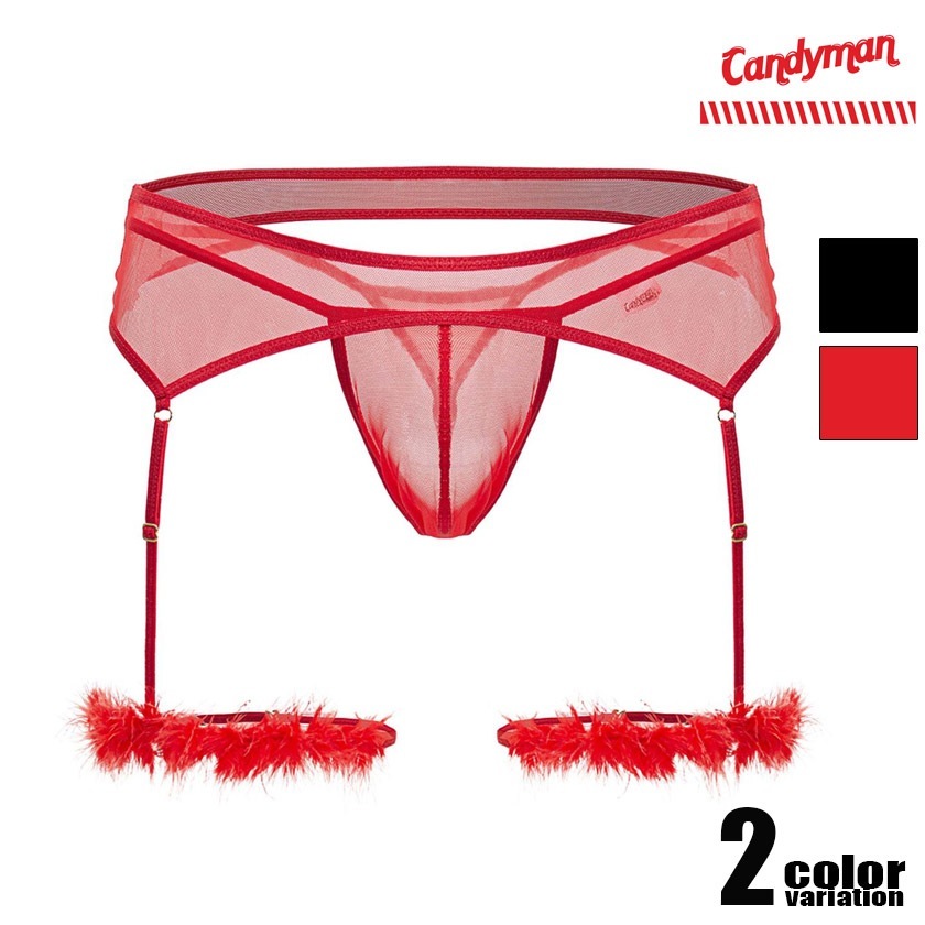 ���T�Хå� CandyMan/�����ǥ����ޥ� 99806 Mesh Garter Outfit ���������٥�� ��å��� �ե������ե��� T�Хå� Ω��˥�����������塡��󥺡��ѥ�ġ���������