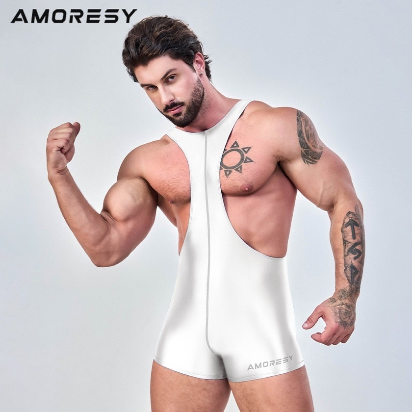 ��󥺥쥹��󥰥�����������ʡ� AMORESY/����쥷�� ���󥿡��饤�� �쥹��󥰥����� �������塼��  Bodybuilder Singlet ���ȥ�å����� ���󥰥�å� �������塡��󥺡��ѥ�ġ��������� ���������ܥ������ѥ�ġ��岼���η� ����