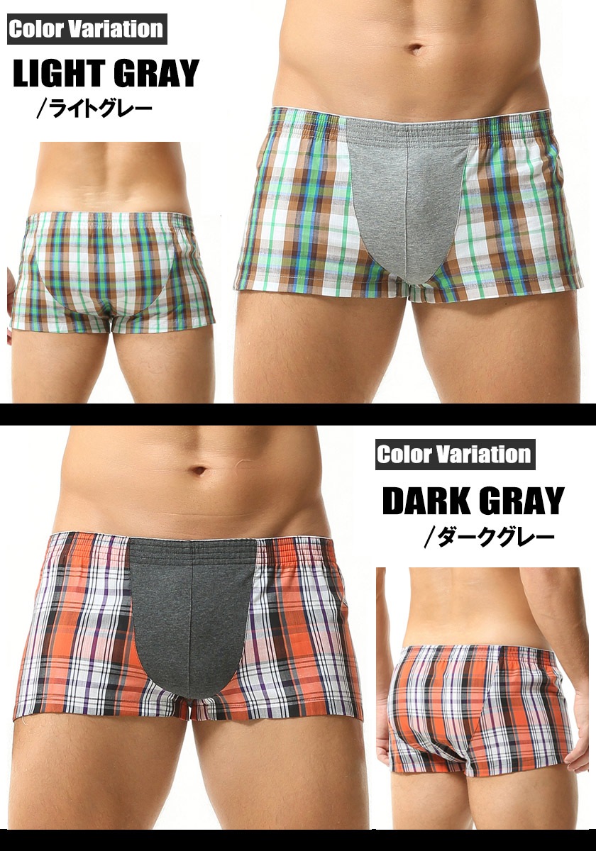 SEOBEAN/���ӥ� ����������ɥȥ�󥯥���Hybrid Tartan Check Trunks 250506 �����å�����������������å� ���åȥ�100% �������塡��󥺡��ѥ��