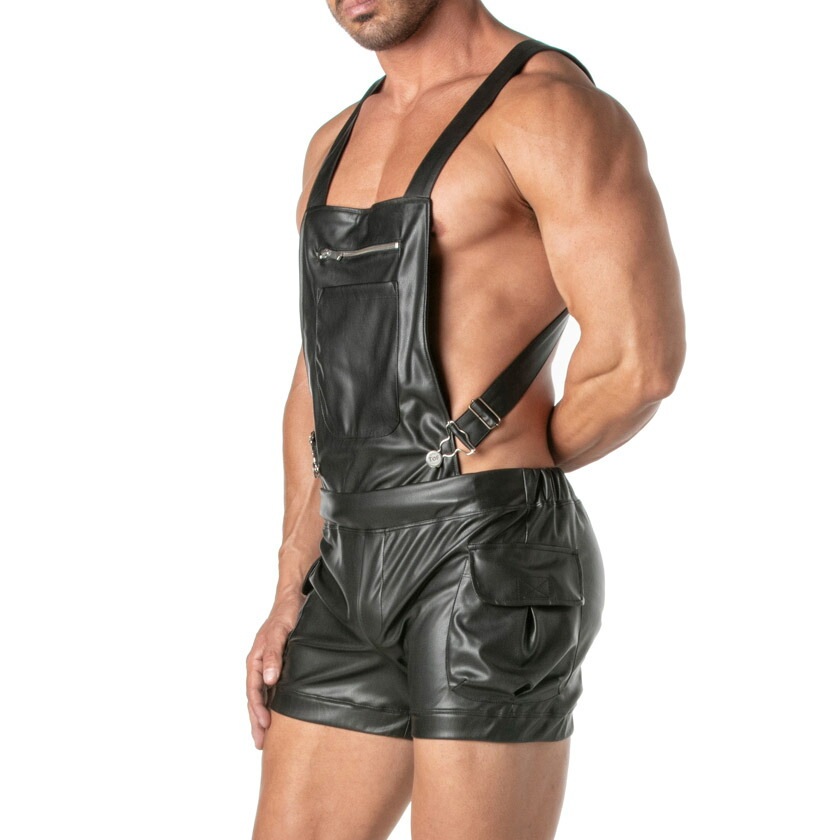 TOF PARIS/Trends Of Friends Kinky Overalls Shorts ���ѥ졼�ȥ����С������� �ե������쥶�� ���