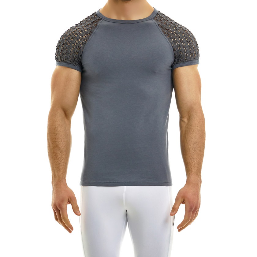 ModusVivendi/����� �ӥ٥�ǥ� Hole T-Shirt Ⱦµ�����롼�ͥå� T����ġ�Ⱦµ����󥺡��ե��å���󡡥ȥåץ�
