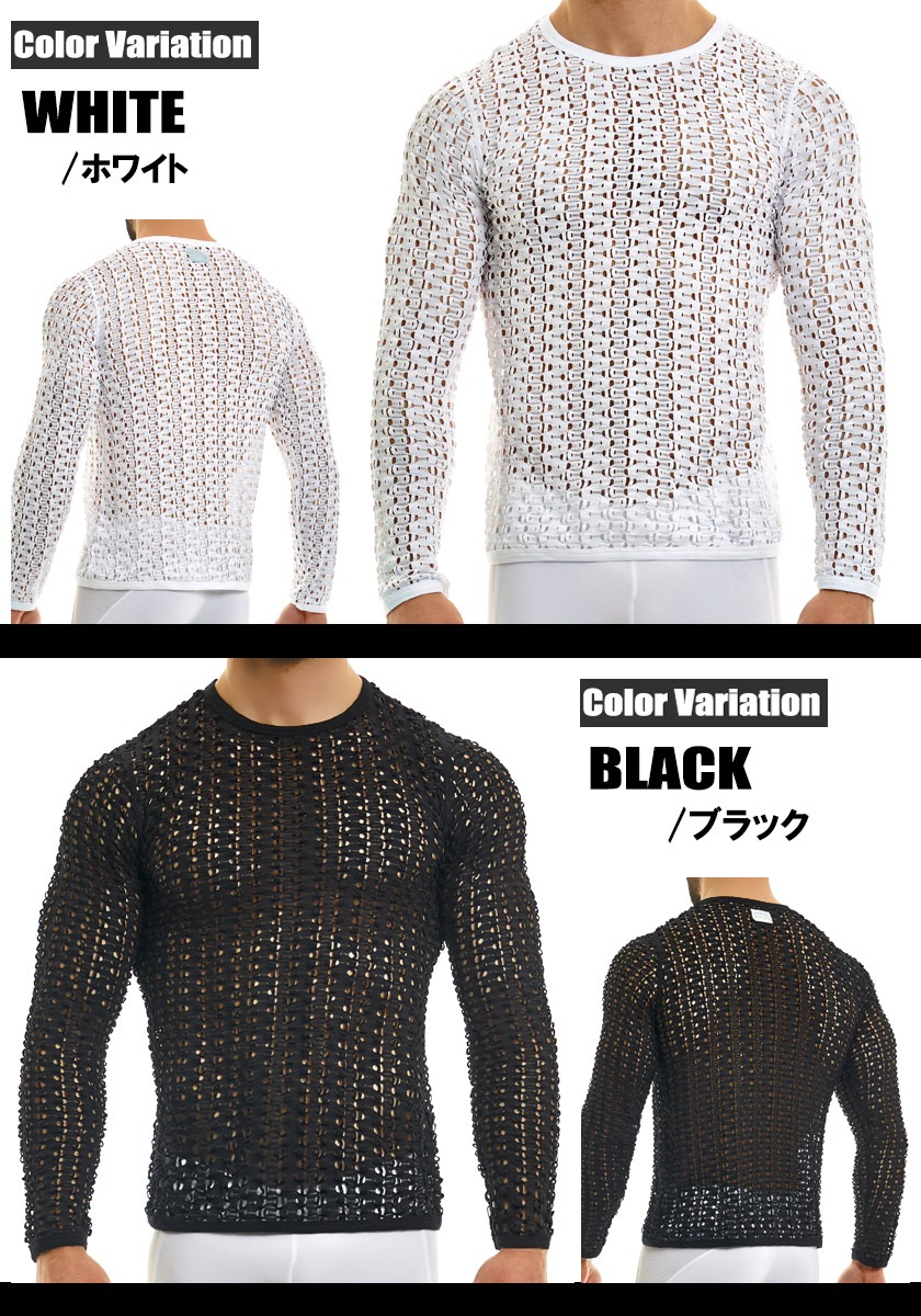 ModusVivendi/����� �ӥ٥�ǥ� Hole Longsleeves Ĺµ ���롼�ͥå������Ԥ� ���ܥ�å��� ��ȥ� T����ġ�Ĺµ����󥺡��ե��å���󡡥ȥåץ�