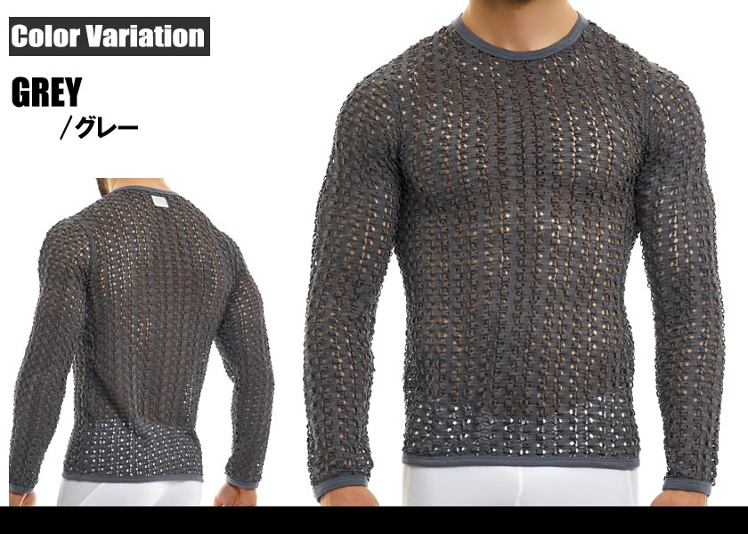 ModusVivendi/����� �ӥ٥�ǥ� Hole Longsleeves Ĺµ ���롼�ͥå������Ԥ� ���ܥ�å��� ��ȥ� T����ġ�Ĺµ����󥺡��ե��å���󡡥ȥåץ�