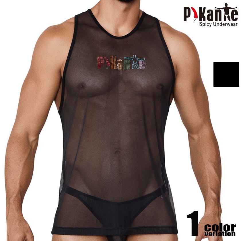 Pikante/�ԥ����   IMPULSE TANK TOP ���󥯥ȥå� �������� ��� Ʃ�� �������롼 ��å���