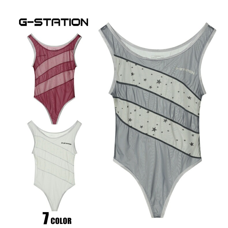 ��G-Station/�������ơ�������MASKSKIN �������롼�饤�� �ӥ��˷��쥹��󥰥�����������ʡ����������塡��󥺡��岼���η�����ʡ� Ʃ��