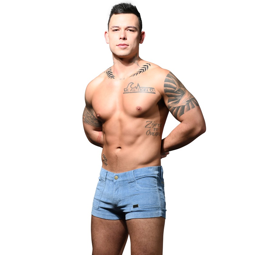 AndrewChristian/����ɥ�塼���ꥹ����� Queer Castro Capsule Stretch Cord Shorts �����ǥ���� ���硼�ȥѥ�� ��� �ܥȥॹ û�ѥ� 1ʬ��