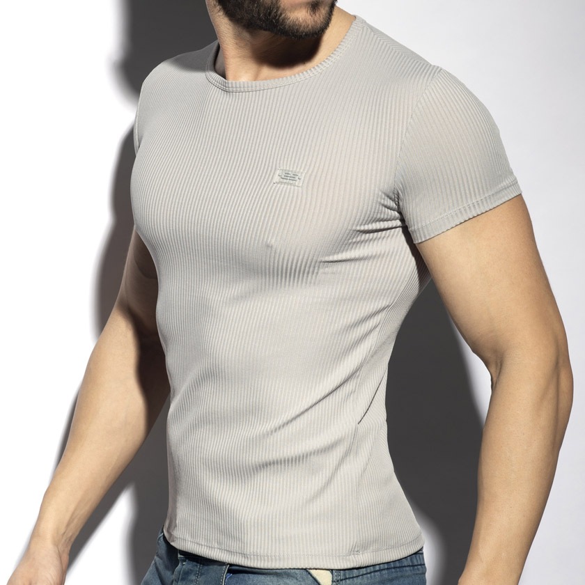 EScollection/�������������쥯����� RECYCLED RIB U-NECK T-SHIRT �����ݥꥨ���ƥ� ��� U�ͥå� T����� ��� �ȥåץ� Ʃ�� ���