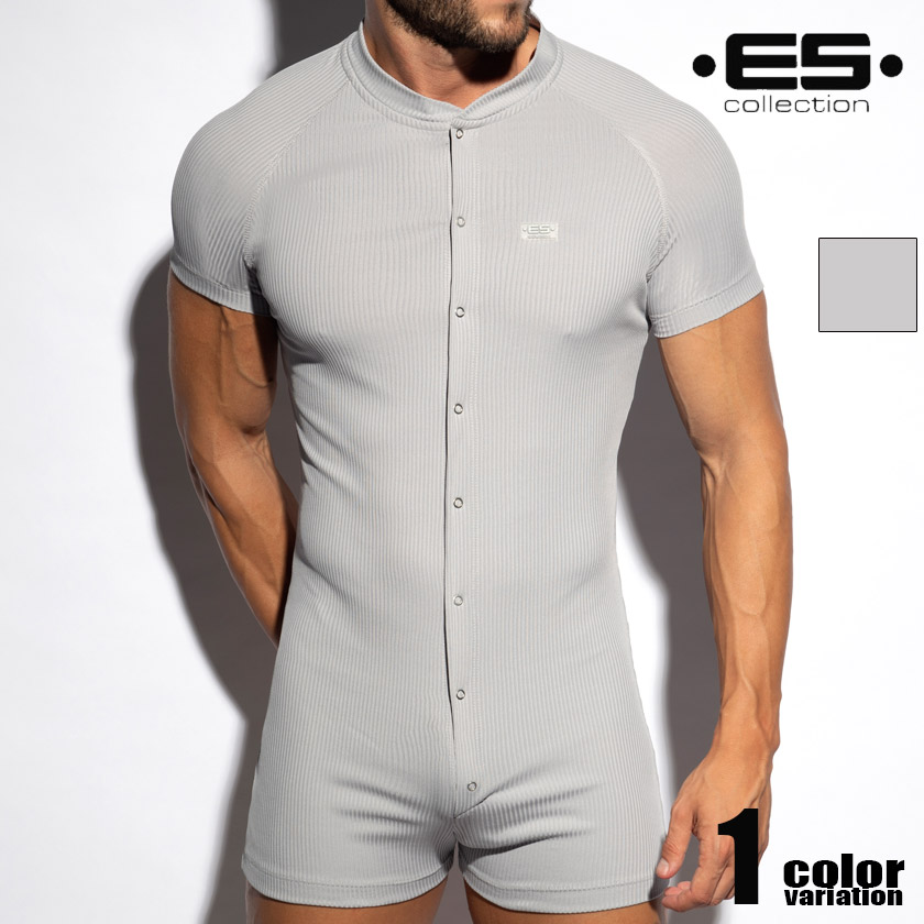 EScollection/�������������쥯����� RECYCLED RIB UNION SUIT ������� ��˥��󥹡��� �������� �եͥå� �岼���η� ���