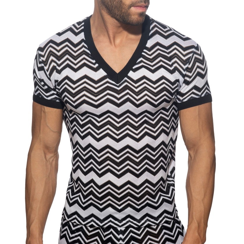 ADDICTED/���ǥ����ƥ��å� ISPARTA V-NECK T-SHIRT V�ͥå� Ⱦµ �� T����ġ�Ⱦµ����󥺡��ե��å���󡡥ȥåץ�