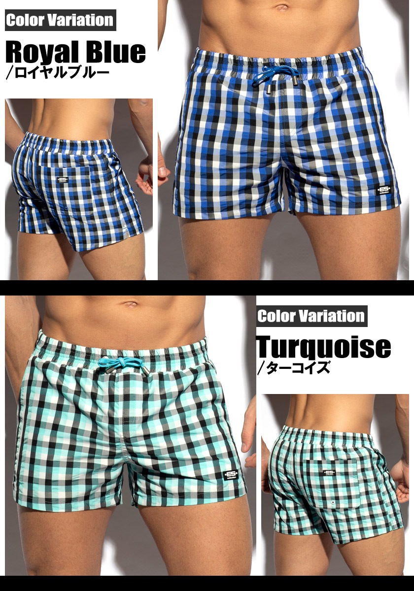 EScollection/�������������쥯����� SQUARED SWIM SHORTS �����०���� �����եѥ�� �ܡ��ɥ��硼�� ��󥺿��� ����ѥ�� ���ѥ� �������� �ӡ���������