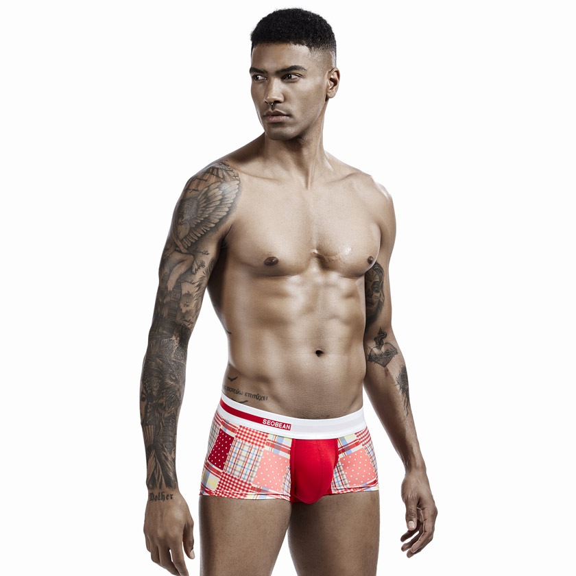 SEOBEAN/���ӥ� CHECKERED & DOT BOXER BRIEF �ܥ������ѥ�ġ��������塡��󥺡��ѥ�� �ѥå����
