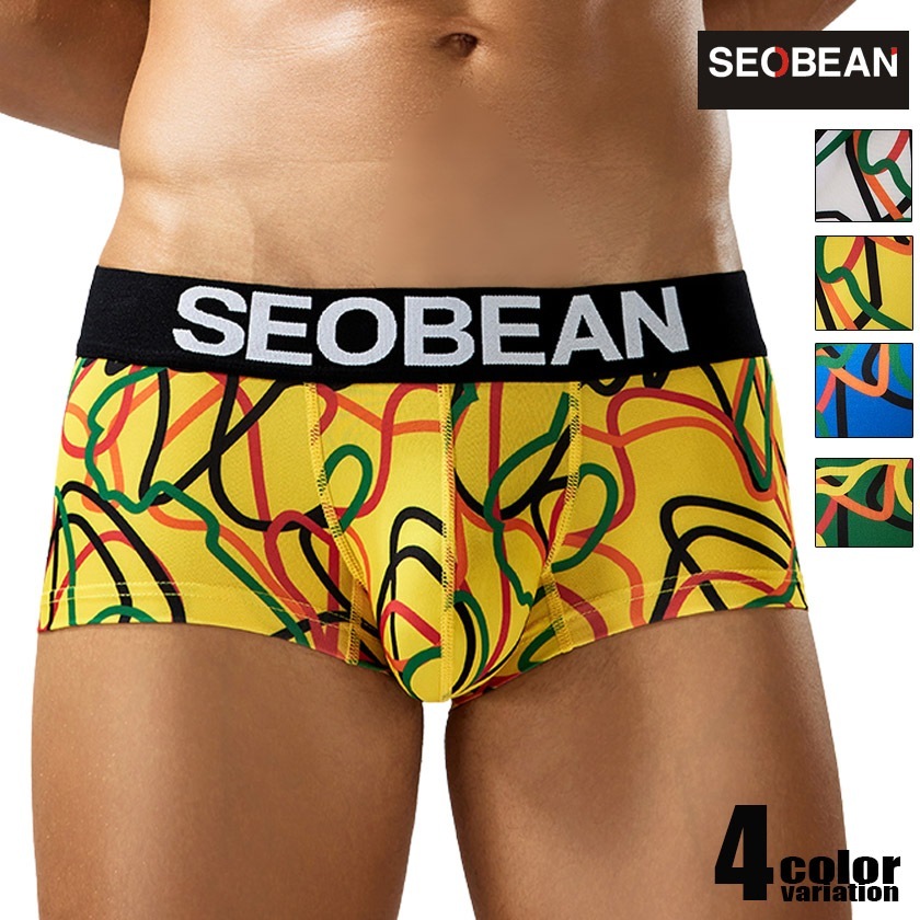 �ܥ������ѥ�� ��� SEOBEAN/���ӥ� Messy Lines Boxer Brief 240212 �ܥ������ѥ�� �������� ��� �ѥ�� �����饤�� ��