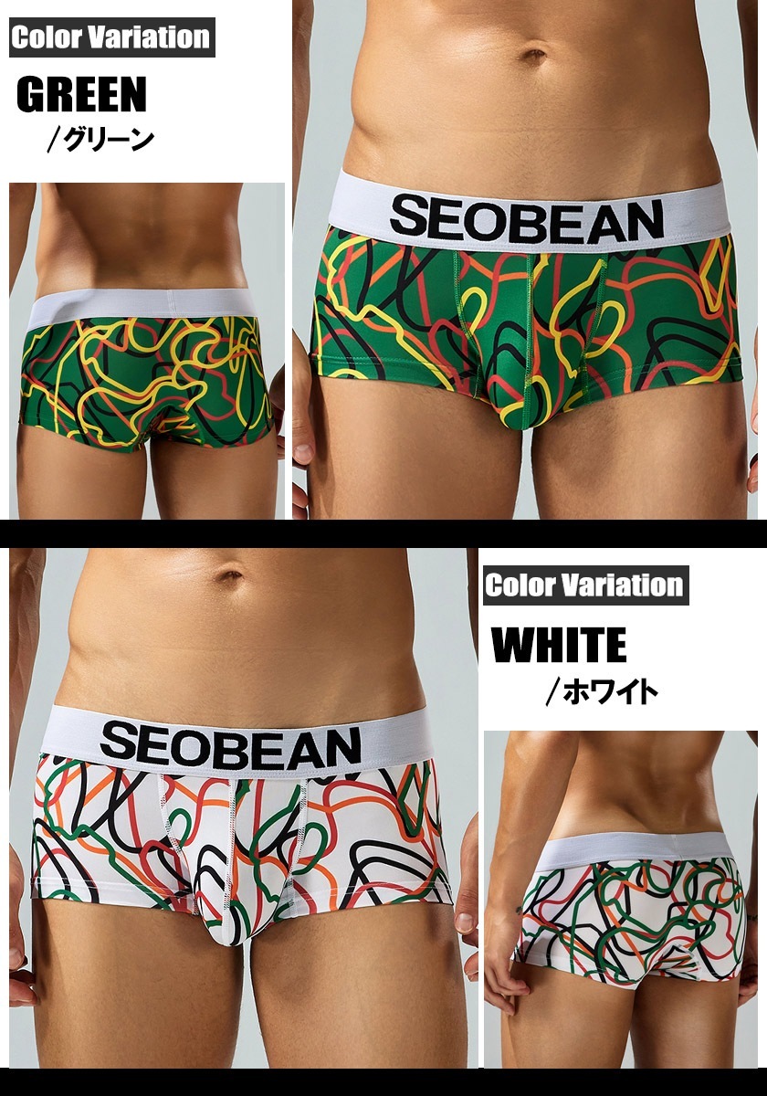 �ܥ������ѥ�� ��� SEOBEAN/���ӥ� Messy Lines Boxer Brief 240212 �ܥ������ѥ�� �������� ��� �ѥ�� �����饤�� ��