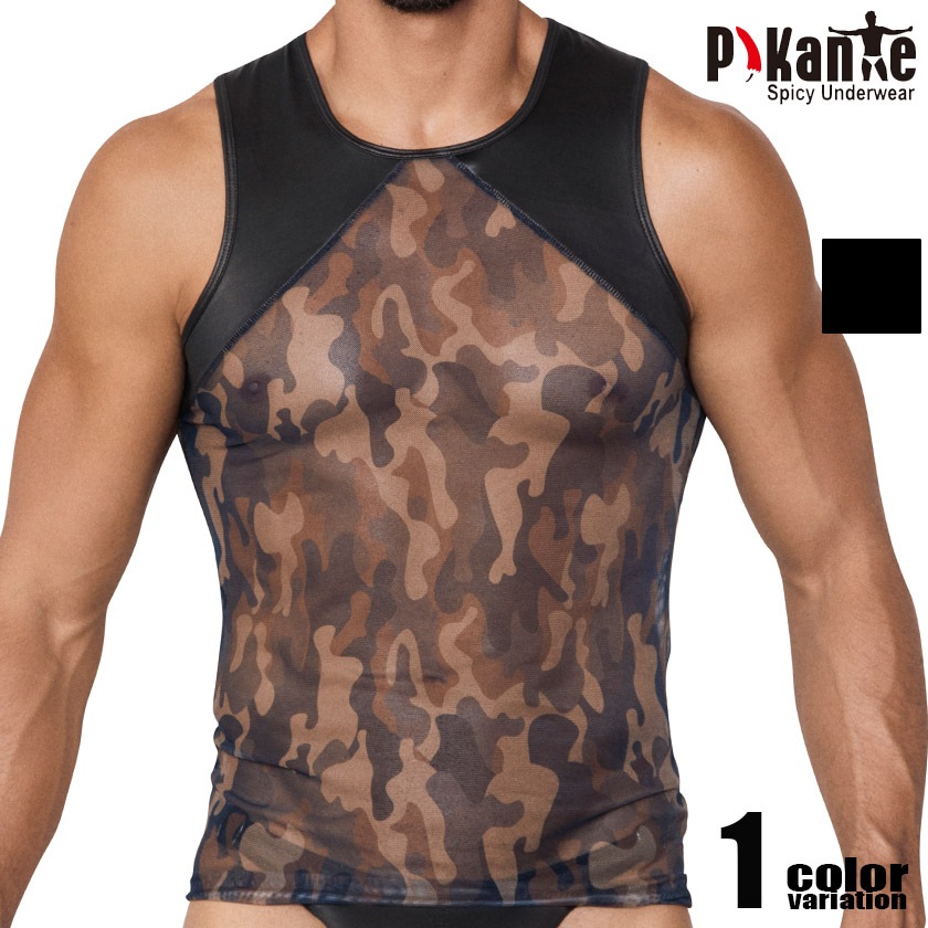 Pikante/�ԥ����   FETISH TANK TOP �º� �������롼 ���󥯥ȥå� �������� ��� Ʃ�� ��å���