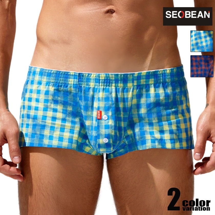 SEOBEAN/���ӥ� ���硼�ȥȥ�󥯥���Ω��˥�� Distressed Fit Trunks 240504 �����å��������åȥ�100% �������塡��󥺡��ѥ��