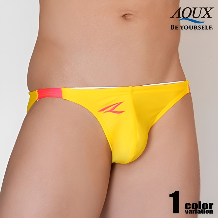 AQUX/���å��� Narrow Side Speedos "Yellow" �����०���� ���ѥ� ��󥺿��� �ӥ��˷� ���ѥ� �������� �ӡ��������� aqux
