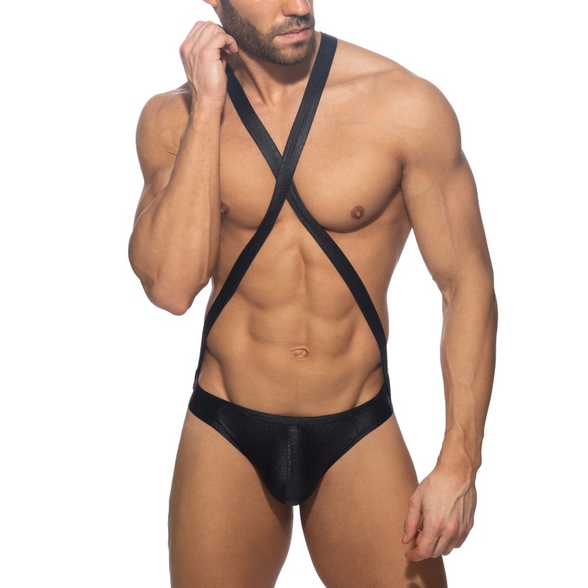 ADDICTED/���ǥ����ƥ��å�REPTILE CRIS CROSS BODYSUIT �쥹��󥰥�����������ʡ� �������塡��󥺡��ܥǥ������� �岼���η� O�Хå�