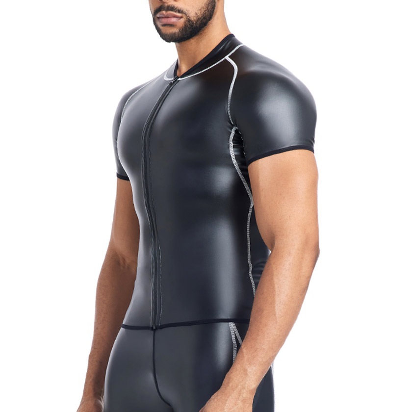 Leather collection/�쥶�����쥯����� �ե������쥶�� �饤�����������㥱�å� ���åץ��å� PU�쥶��Ⱦµ����� �����ȥ�å��Ǻ�ޥå��� ��� �ޥå� ������ ��С��ƥ����� �磻��� �������� �����ȥե��å�