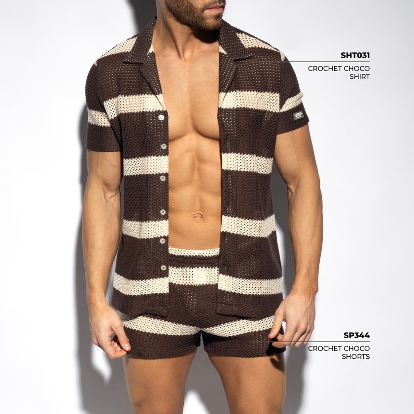 EScollection/�������������쥯����� CROCHET CHOCO SHORTS �ܡ����� �Ԥ�����  ���硼�ȥѥ�ġ�û�ѥ󡡥�󥺡��ܥȥॹ���ե��å���������� ���åȥ�