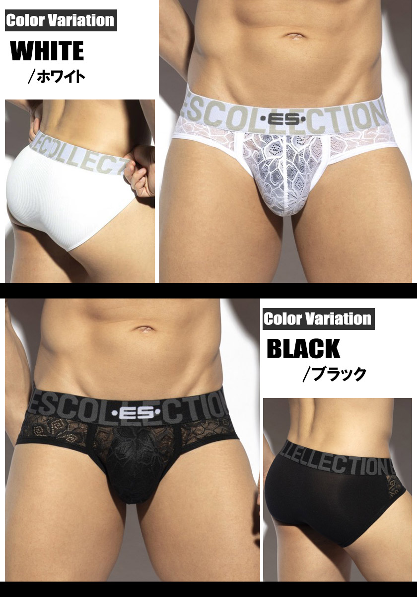 󥺥ӥ ֥꡼ EScollection/쥯 LACE BRIEF 졼 롼 եХå Ʃ Ω˥ ӥ˥֥꡼ 塡󥺡ѥ