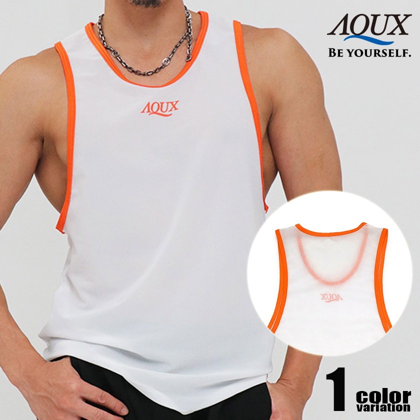 AQUX/���å��� Loose Tank II "White"  ��å��� ���󥯥ȥå� µ�ʤ� �Ρ����꡼�� ���꡼�֥쥹 ��� �ե��å���� �ȥåץ� aqux