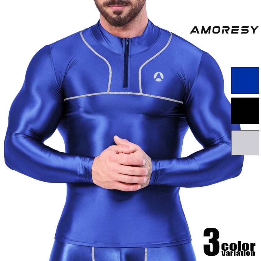 ��󥺥ȥåץ���AMORESY/����쥷�� Jupiter Long-Sleeve Sports Top ����T����� �ԥå��� �ȥåץ� �ե��å���󡡥�󥺡��ĥ�ĥ䡡���٥��١����ݡ��ġ����� Ĺµ