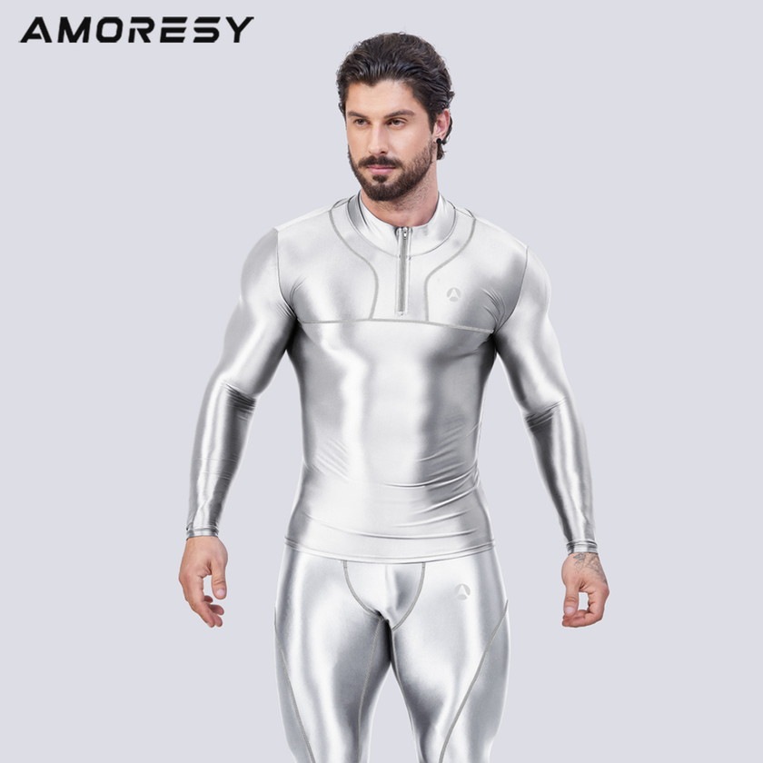 ��󥺥ȥåץ���AMORESY/����쥷�� Jupiter Long-Sleeve Sports Top ����T����� �ԥå��� �ȥåץ� �ե��å���󡡥�󥺡��ĥ�ĥ䡡���٥��١����ݡ��ġ����� Ĺµ