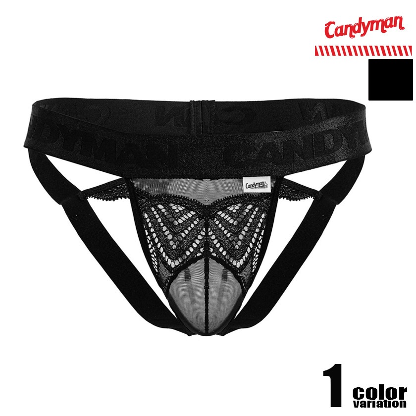 CandyMan/�����ǥ����ޥ� Lace-Mesh Thongs �졼�� ��å��塡Ʃ�� �������롼 �������塡��� �ѥ�� T�Хå� ��������