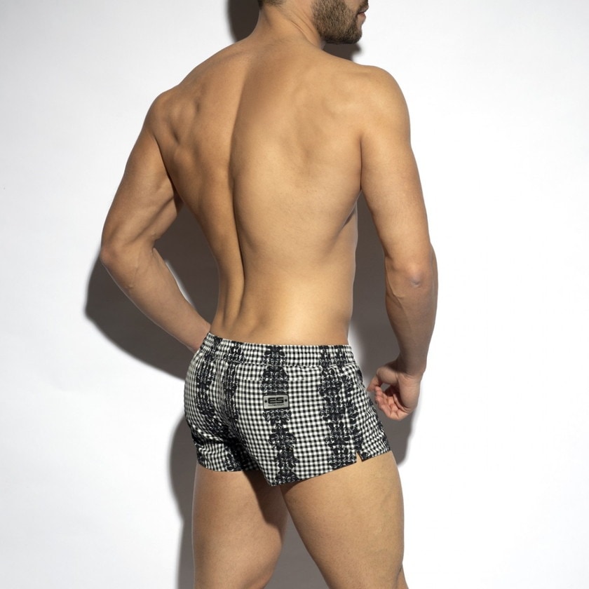 EScollection/�������������쥯����� BAROQUE SQUARED SWIM SHORTS ���硼�ȥѥ�ķ������०��������󥺡����� �����०���� �����å��� U-Shape