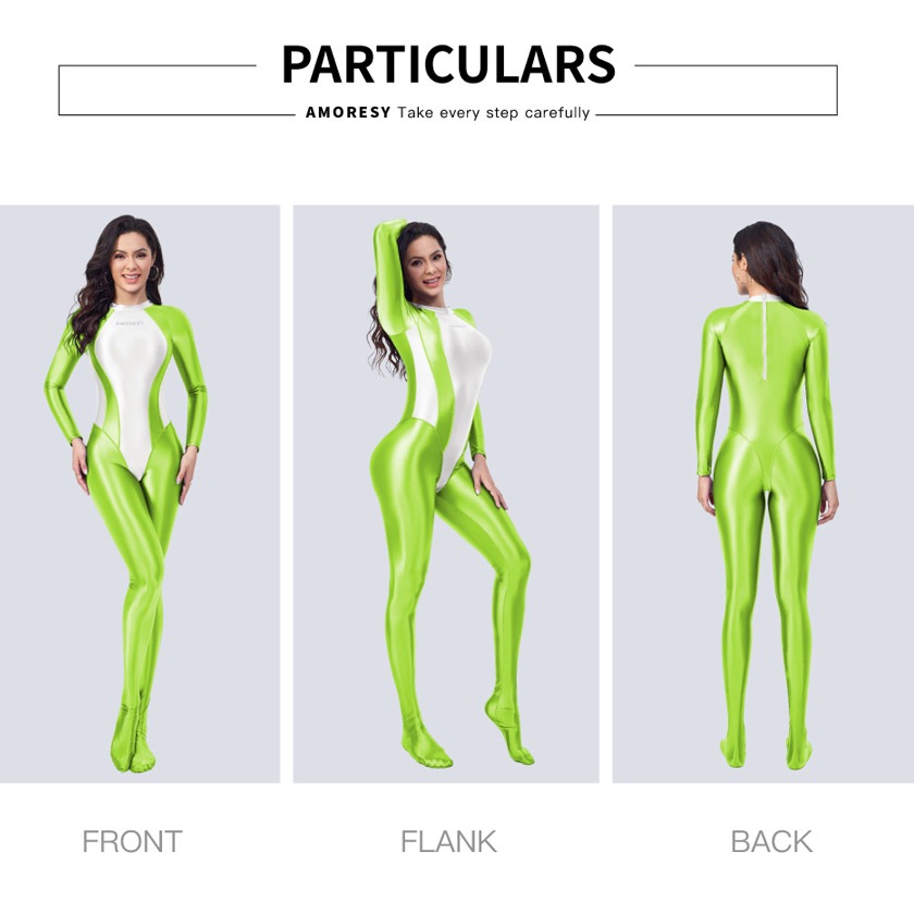 AMORESY/����쥷�� Mystara Series Catsuit �������ܥǥ������� �������塼�� ���ȥ�å����� �˽����� ��˥��å���  ���� Ĺµ�����󥰥��꡼�� �岼���η��������ץ졡���åѡ� ���ȥ�����