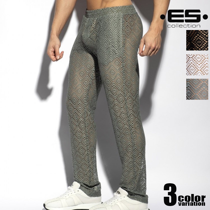 EScollection/�������������쥯����� IBIZA RETRO LONG PANTS �������롼 ���󥰥ѥ�� ��󥺡��ܥȥॹ���ե��å���� Ʃ��