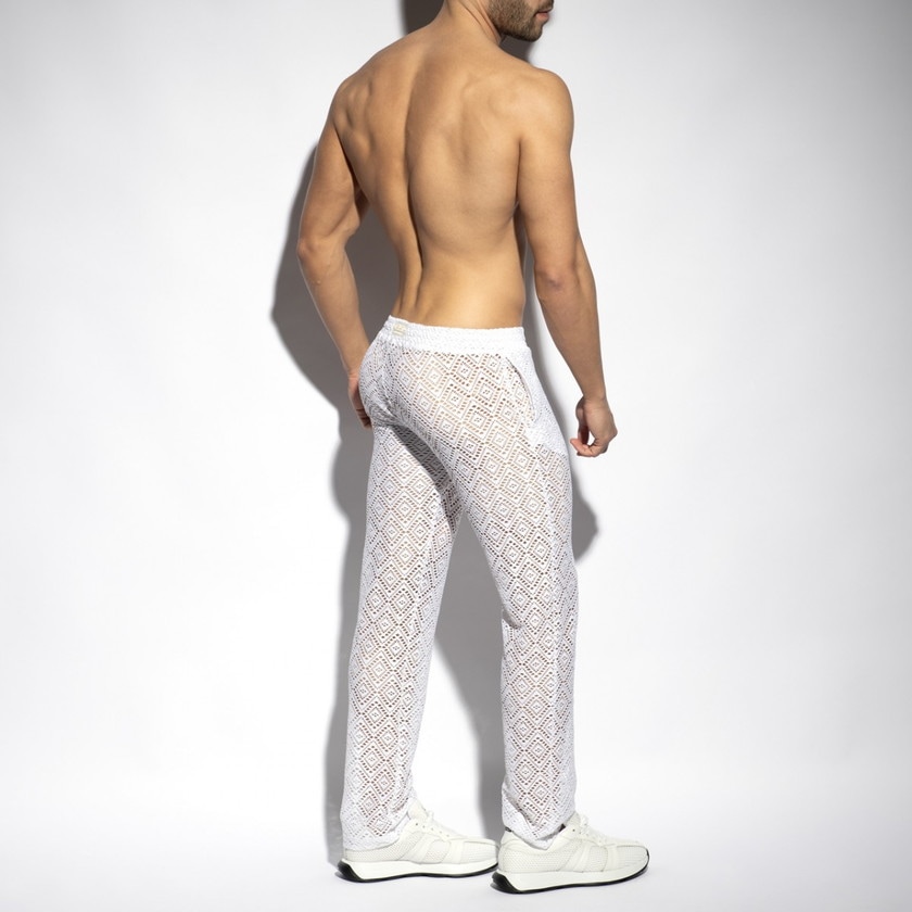EScollection/�������������쥯����� IBIZA RETRO LONG PANTS �������롼 ���󥰥ѥ�� ��󥺡��ܥȥॹ���ե��å���� Ʃ��