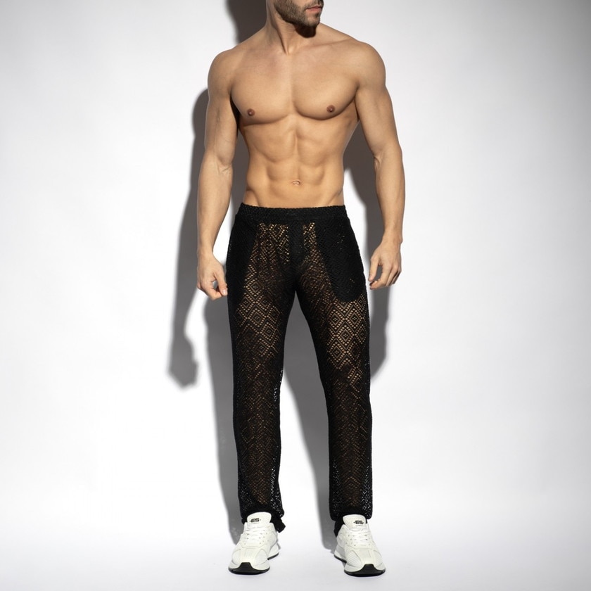 EScollection/�������������쥯����� IBIZA RETRO LONG PANTS �������롼 ���󥰥ѥ�� ��󥺡��ܥȥॹ���ե��å���� Ʃ��