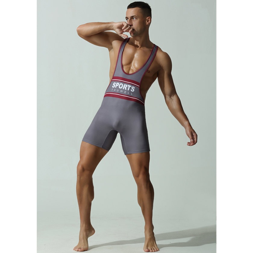 TAUWELL/������������ Fitness Wrestling Singlet Bodysuit 25702 �ܥǥ������� ����ʡ����������塡��󥺡��岼���η� ���󥰥�å� ����ǡ������