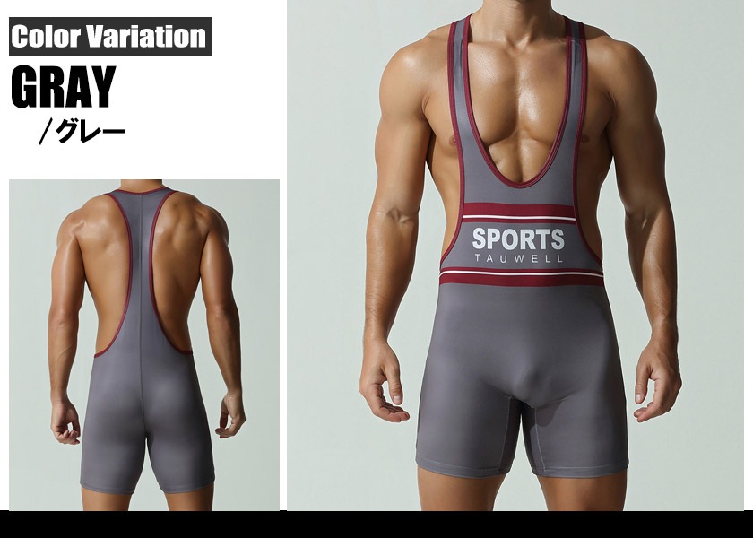 TAUWELL/������������ Fitness Wrestling Singlet Bodysuit 25702 �ܥǥ������� ����ʡ����������塡��󥺡��岼���η� ���󥰥�å� ����ǡ������
