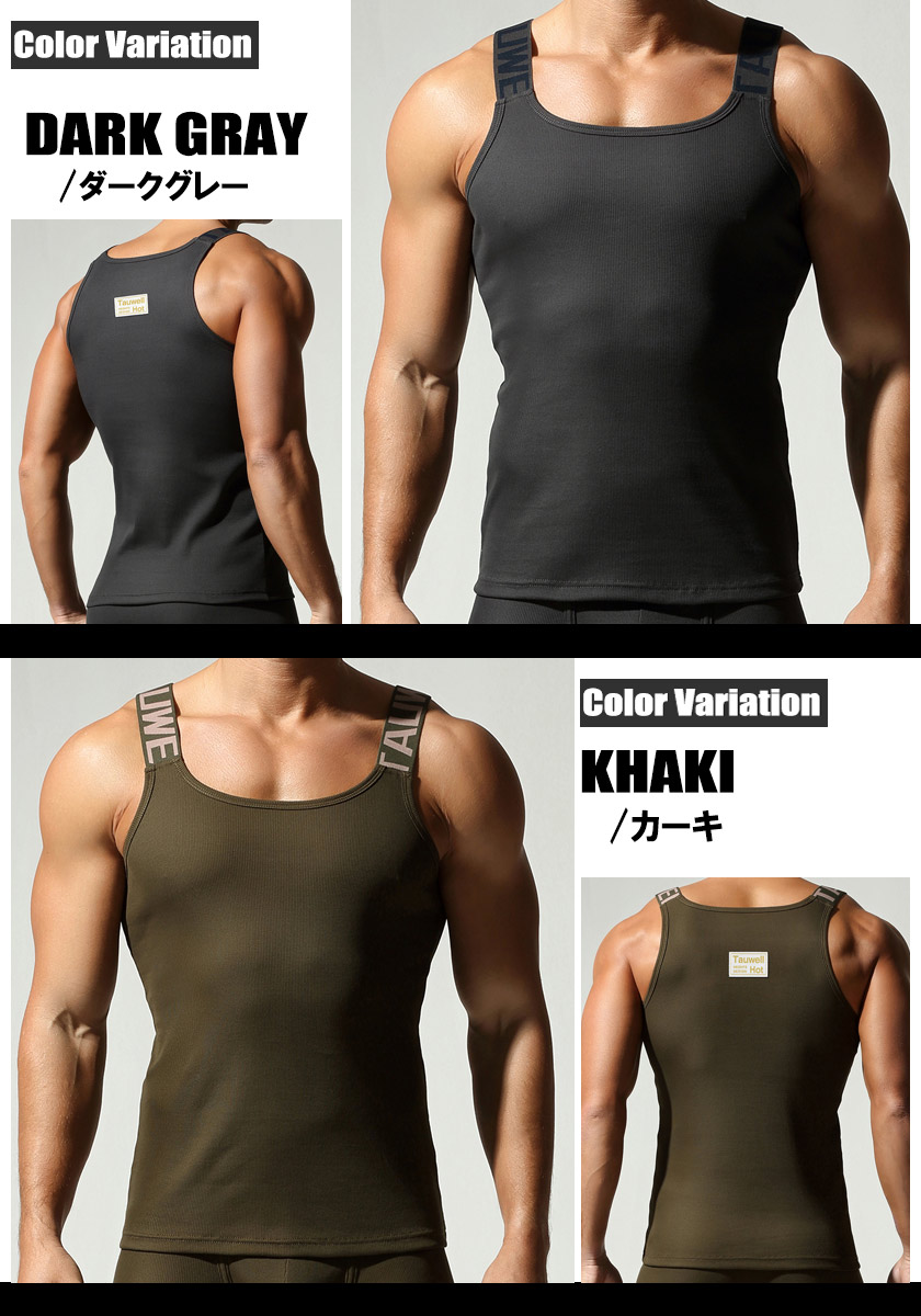 ���󥯥ȥåס�TAUWELL/������������ Rib Tank Top 25706���ȥåץ�  ��󥺡����०���������ݡ��ġ�������