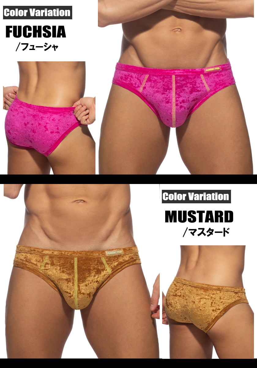 ��󥺥ӥ��� �֥꡼�� ADDICTED/���ǥ����ƥ��å� VELVET SHADY BIKINI BRIEF ���� �٥�٥å� �ӥ��� �ӥ��˥֥꡼�� �������塡��󥺡��ѥ�� �ե�Хå�
