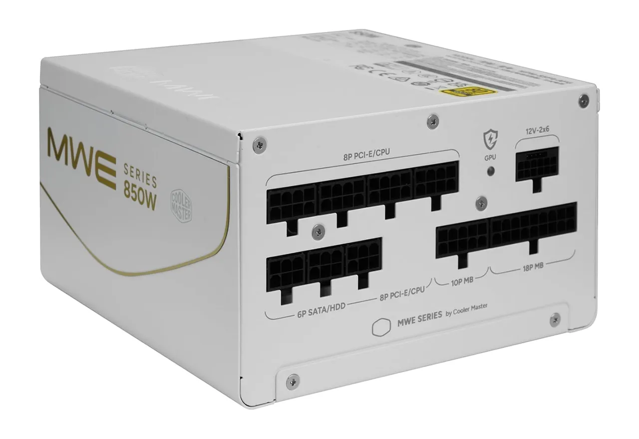 Cooler Master MWE Gold V4 850 FM WH W/JP cord