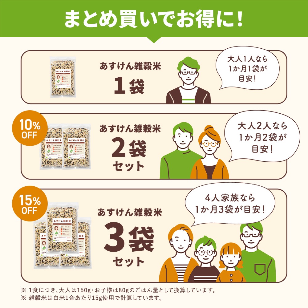 あすけん雑穀米 500g