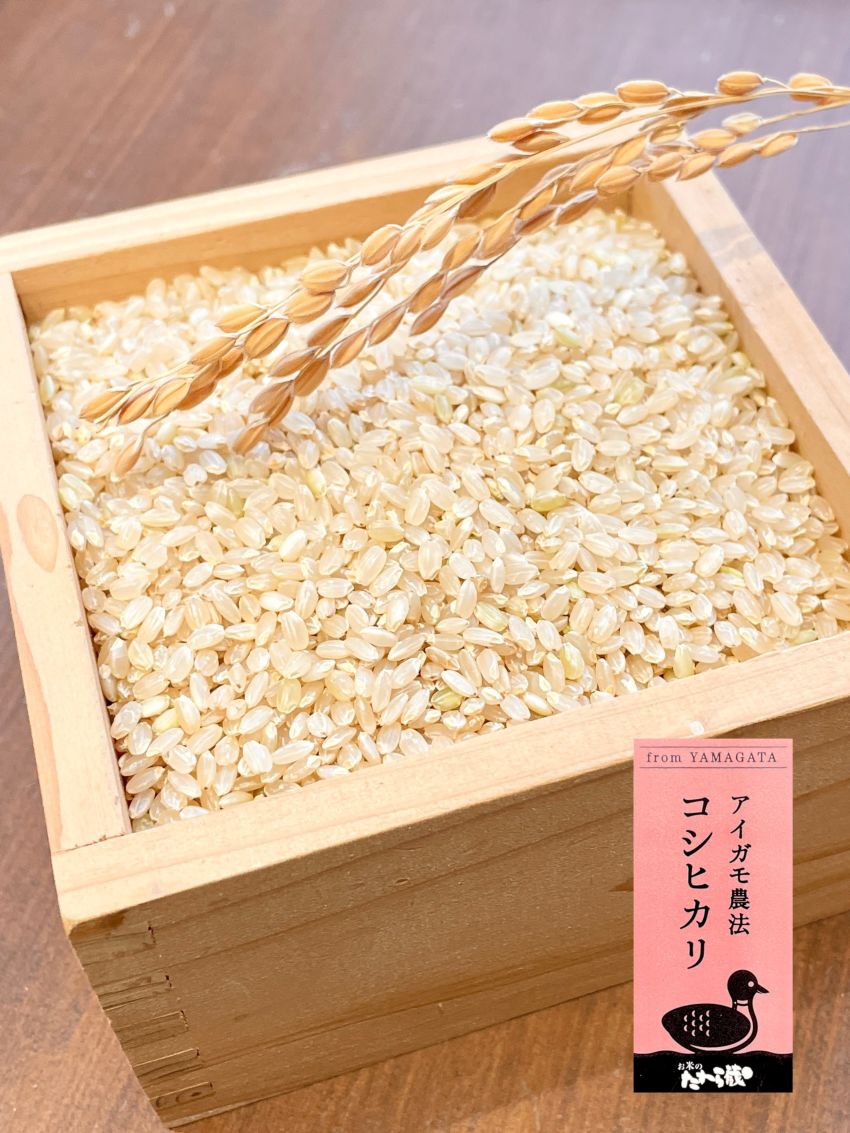 7年産　山形県産アイガモ農法コシヒカリ 調整玄米 １kg