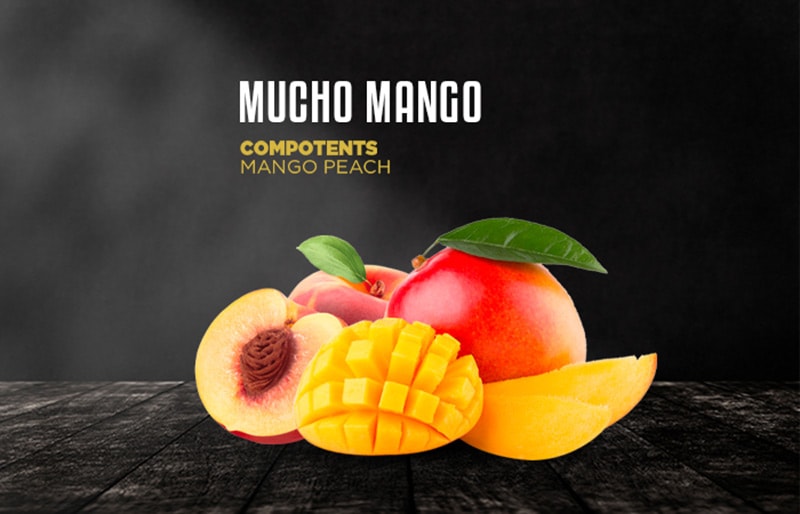 MUCHO MANGO - Dozaj Black(ドザジ ブラック)　　 シーシャフレーバー 100g