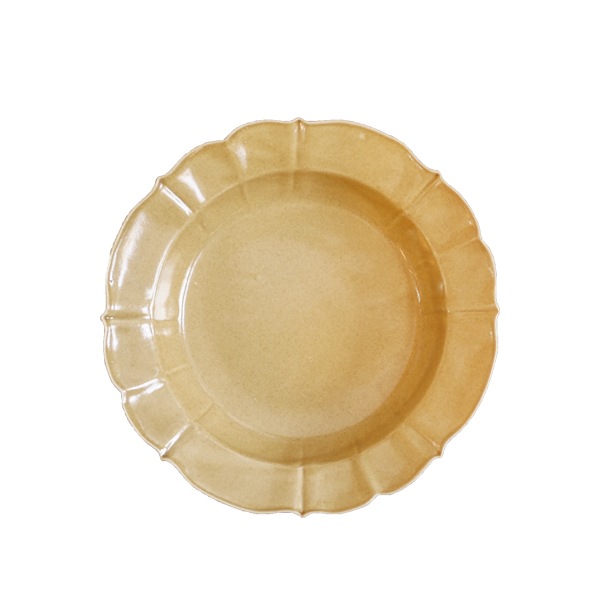 大井寛史　黄釉 6寸鉢