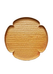 高塚和則　花形パン皿　大　Φ24ｃｍ　桜