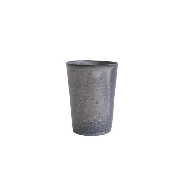 _田志保　チタン釉カップ　H9.5cm