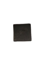 _田志保　黒釉角豆皿　5×5ｃｍ