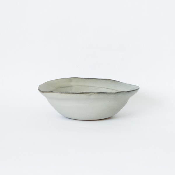 馬場勝文　土マットリムオーバル深鉢・中